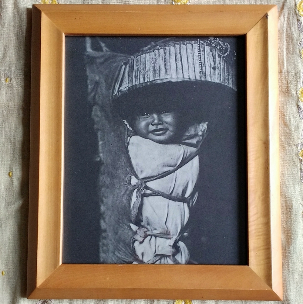 Picture of Native American Baby in Nice Frame